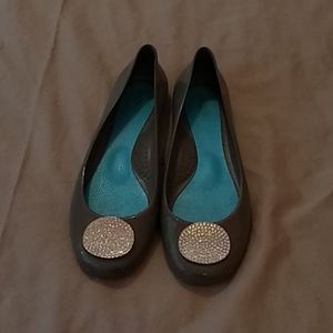 Gray Oka-B Flats